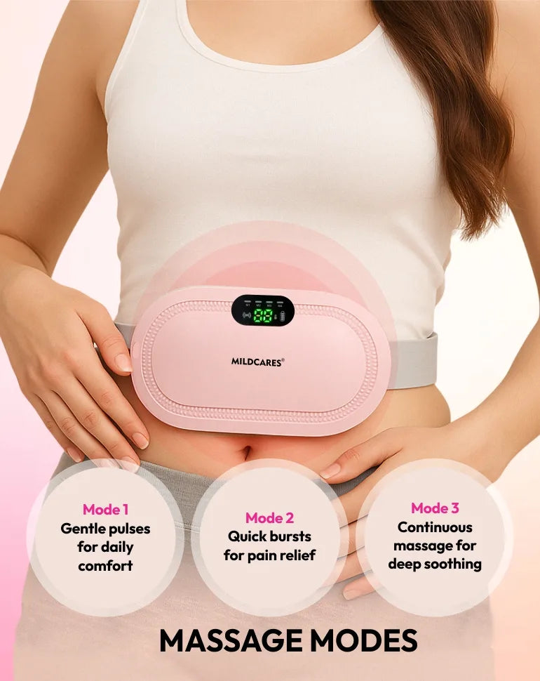 Period Pain Relief Massager with Heating Pad