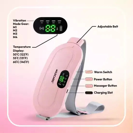 Period Pain Relief Massager with Heating Pad