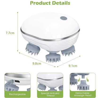 Electric Scalp Massager for Hair Growth & Relaxation