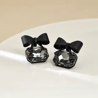 Korean Luxe Crystal Bow Earrings